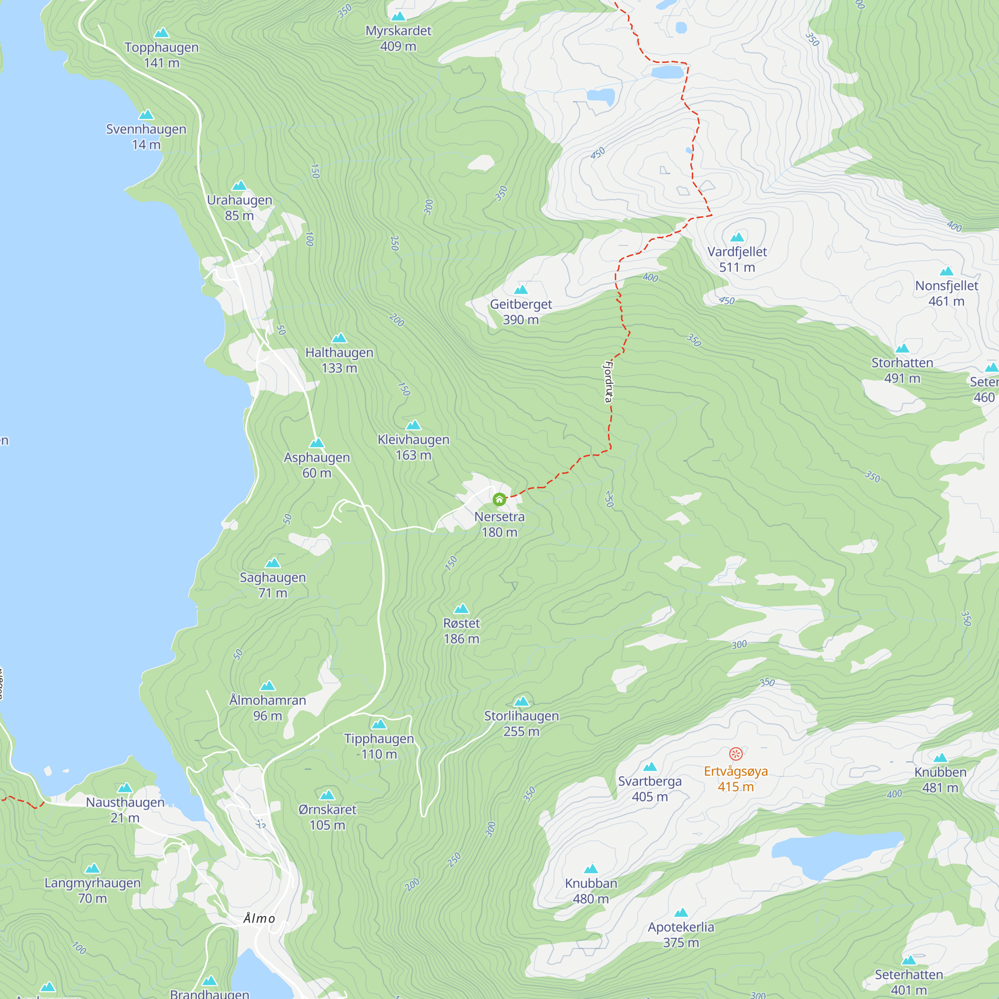 Nersetra map