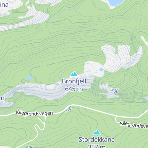 Map of Bronfjell