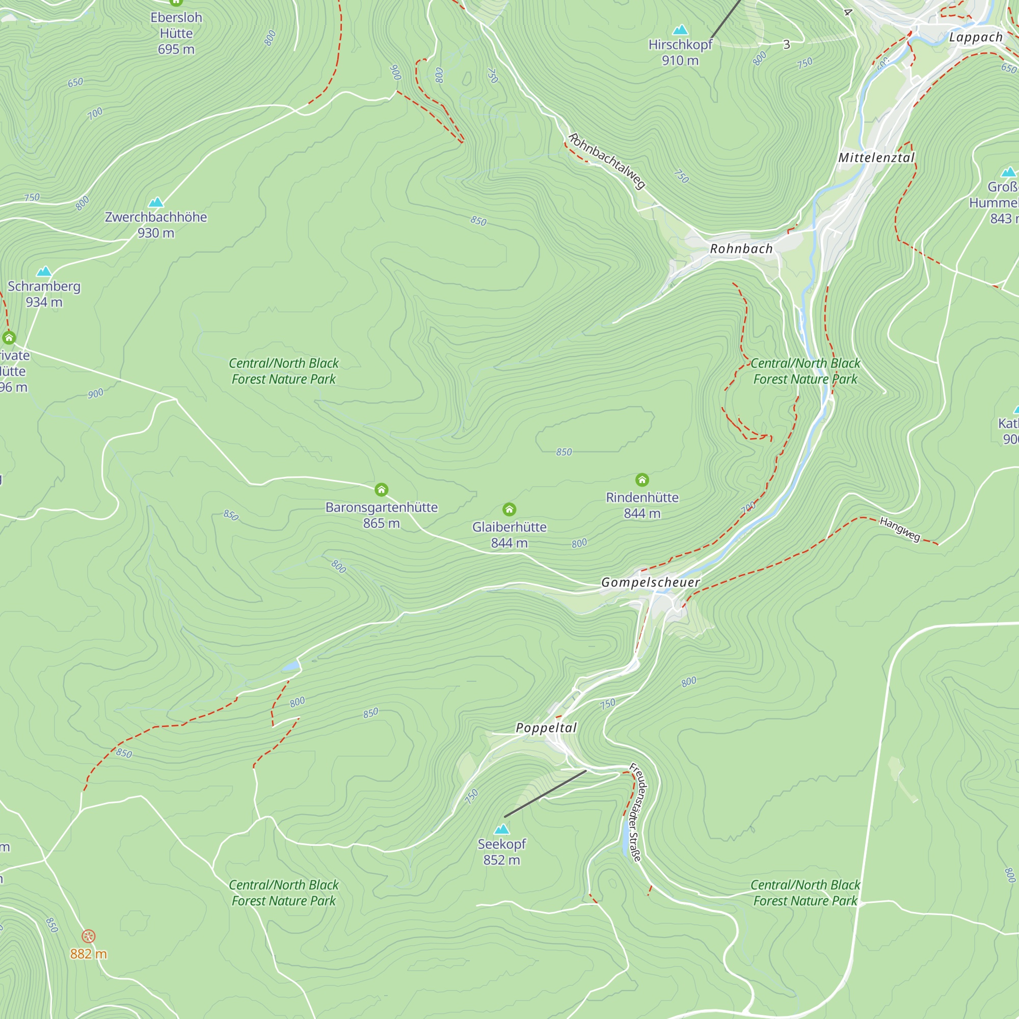 Glaiberhütte map