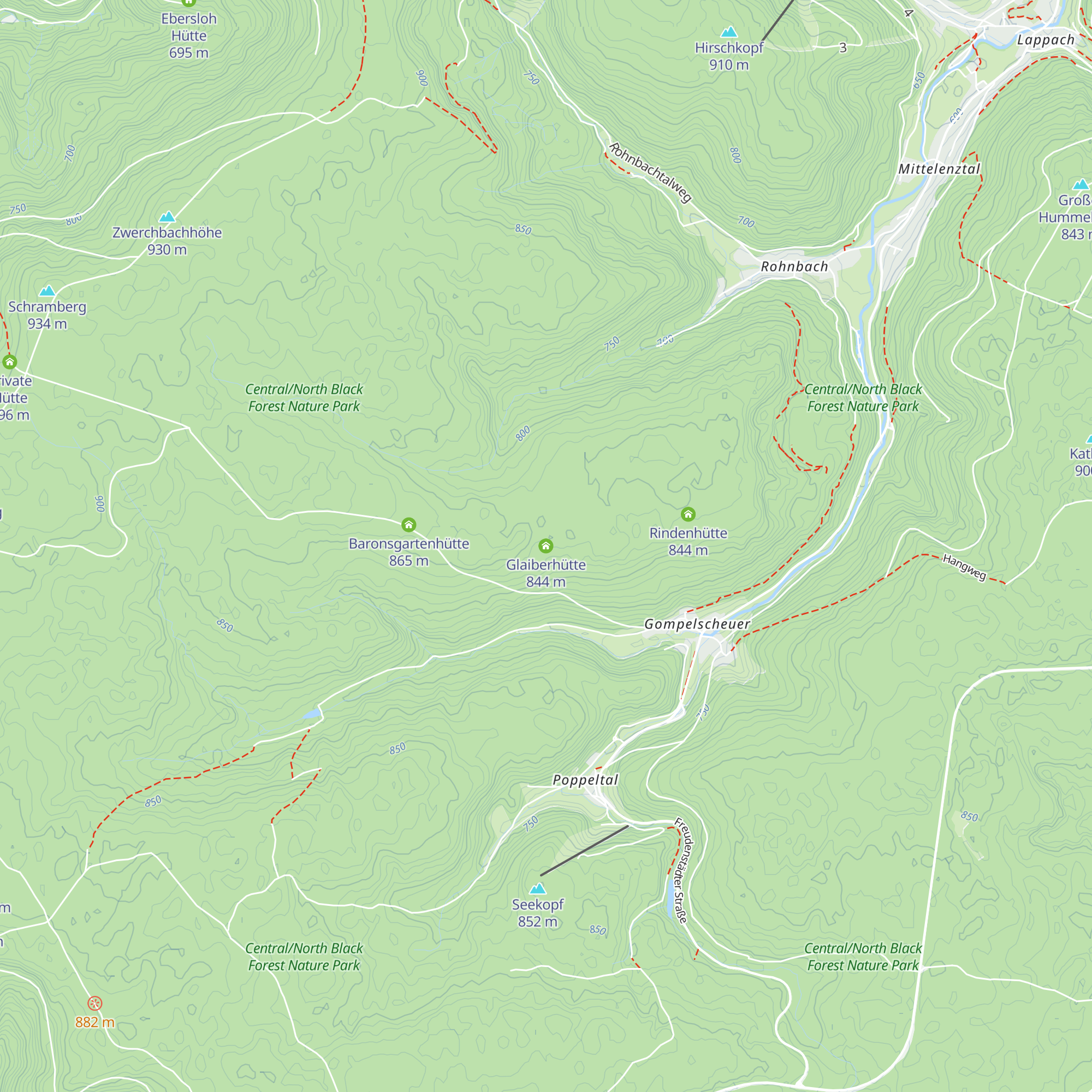 Glaiberhütte map