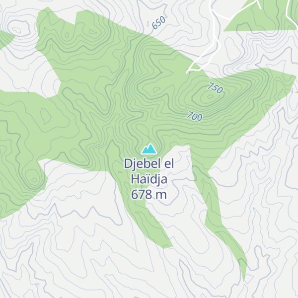 Map of Djebel el Haïdja