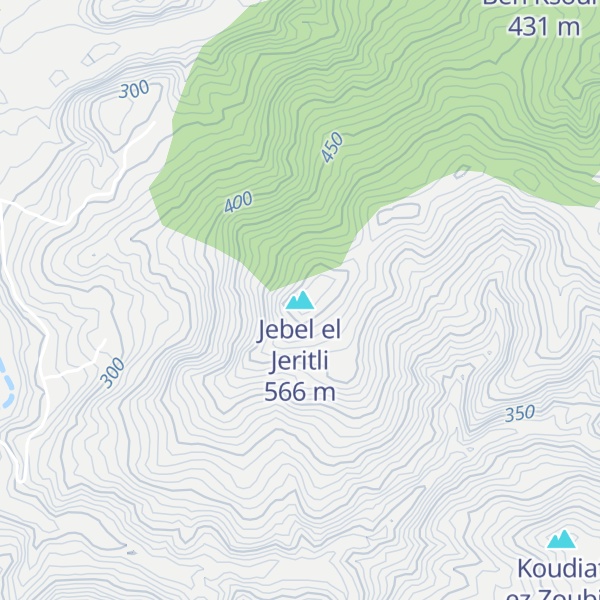 Map of Jebel el Jeritli