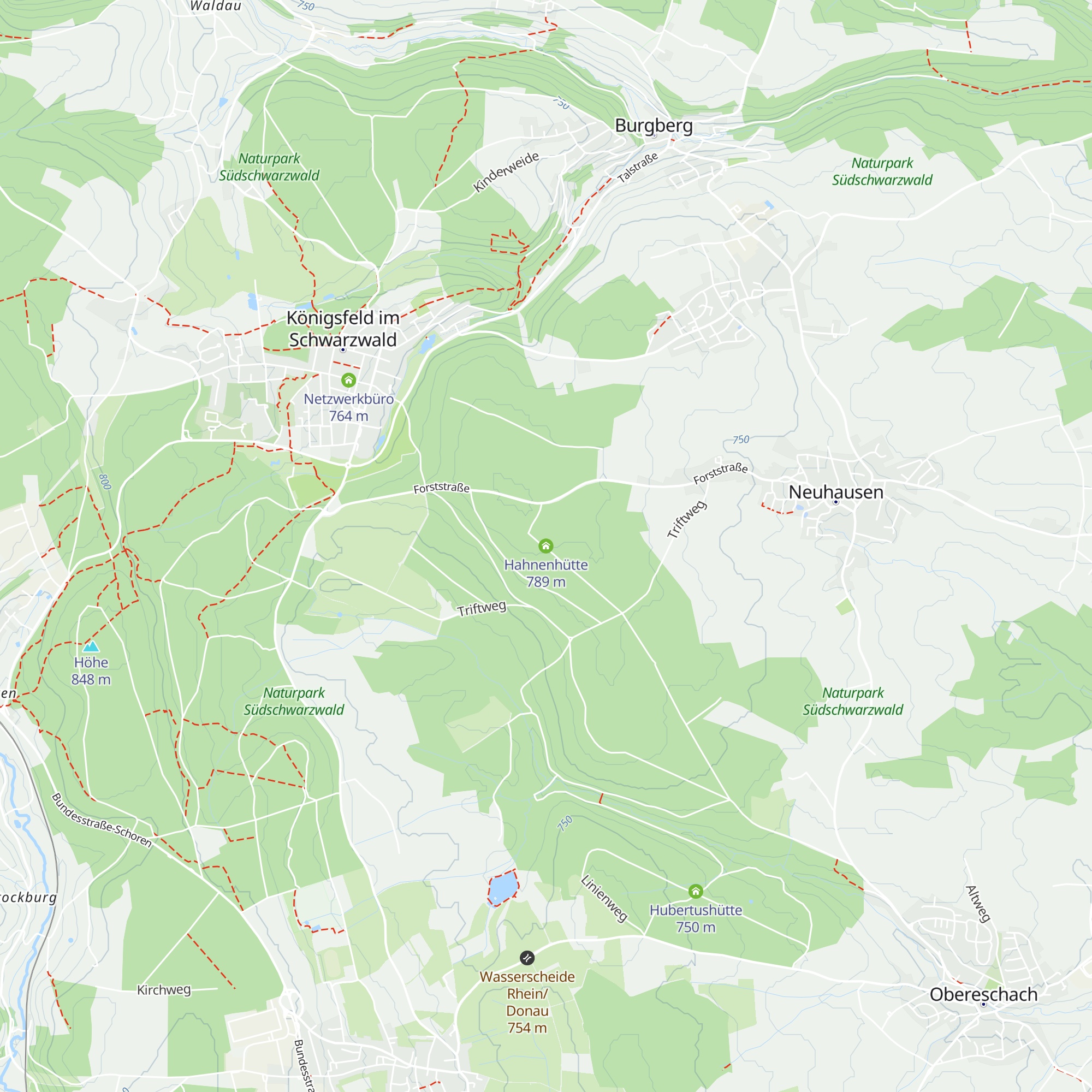 Hahnenhütte map