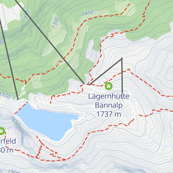 Map of Chrüzhütte Bannalp