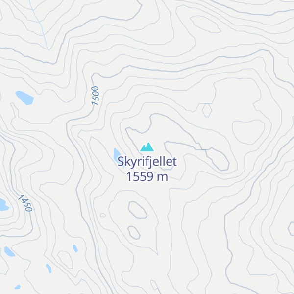 Map of Skyrifjellet