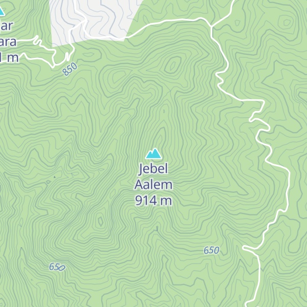 Map of Jebel Aalem