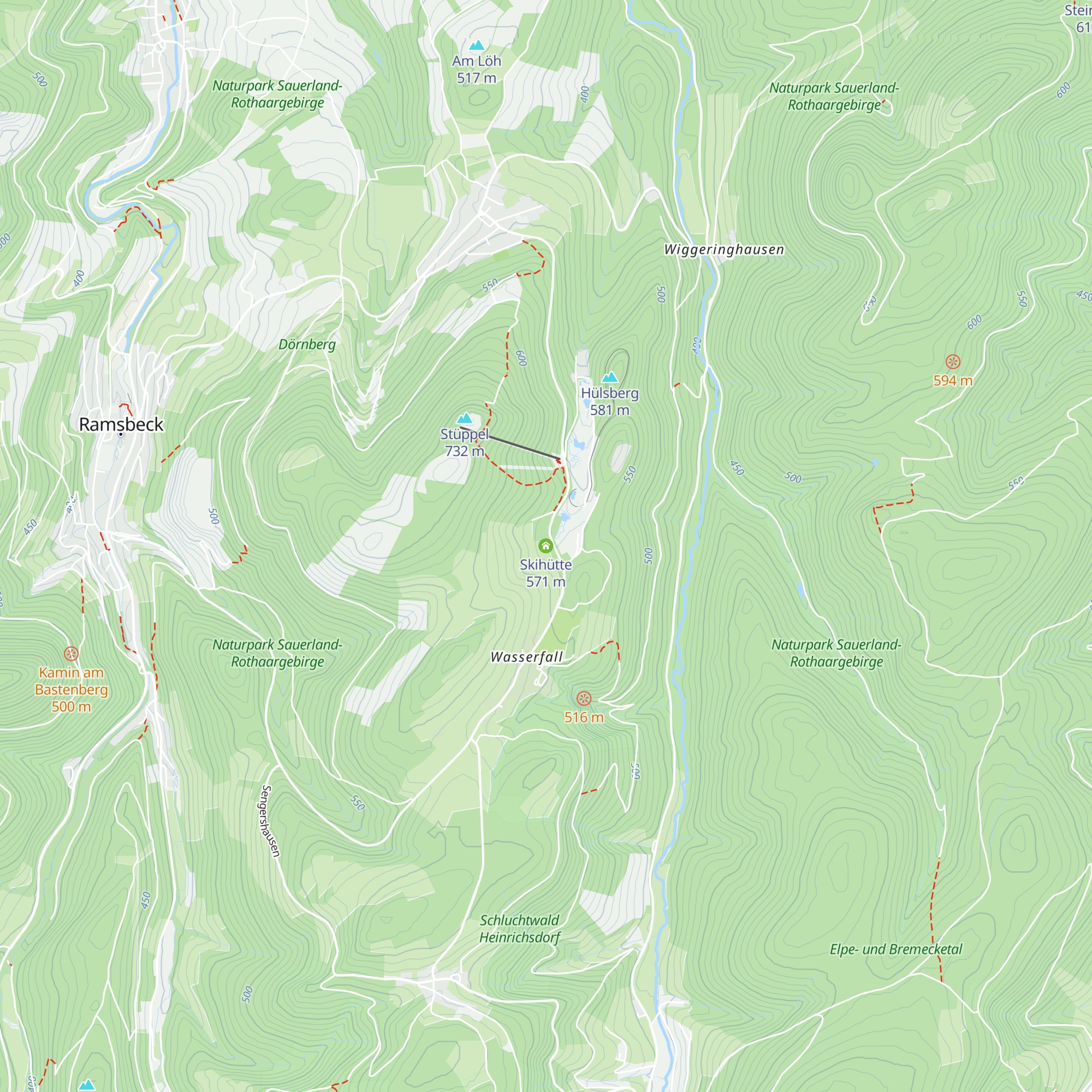 Skihütte map