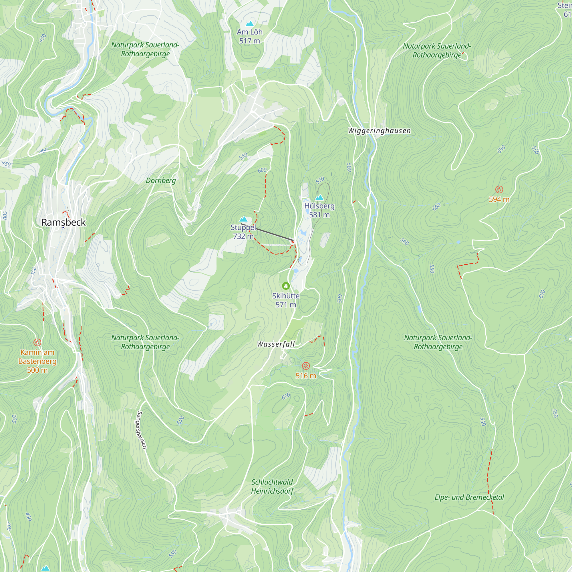 Skihütte map