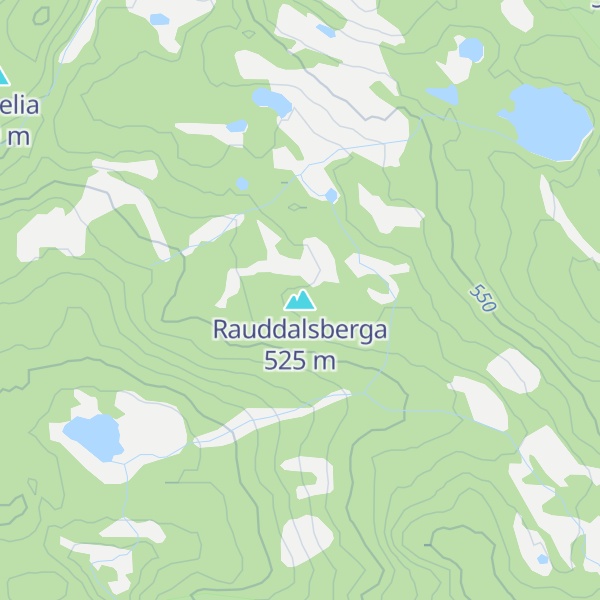Map of Rauddalsberga