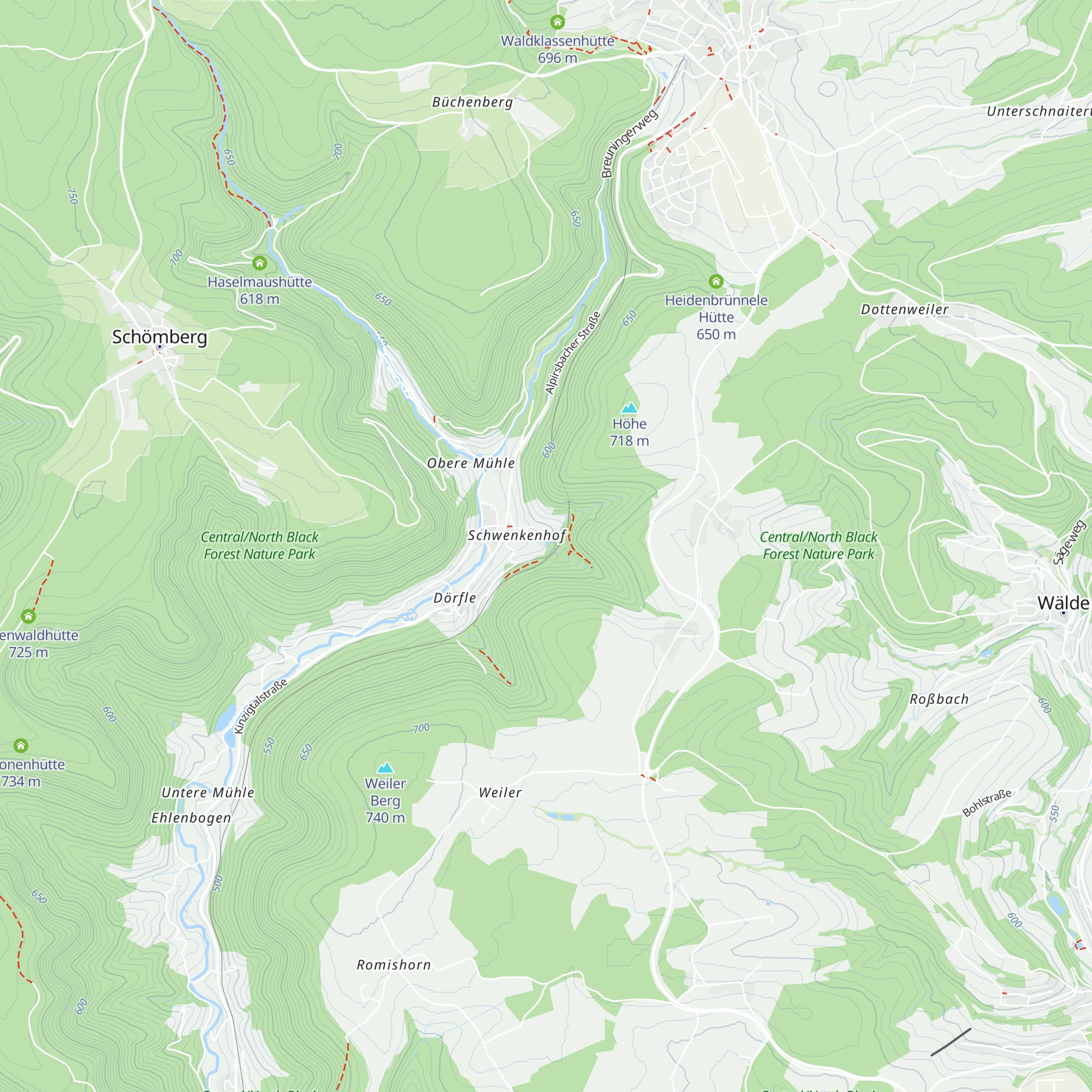 Gehrnbachhütte map