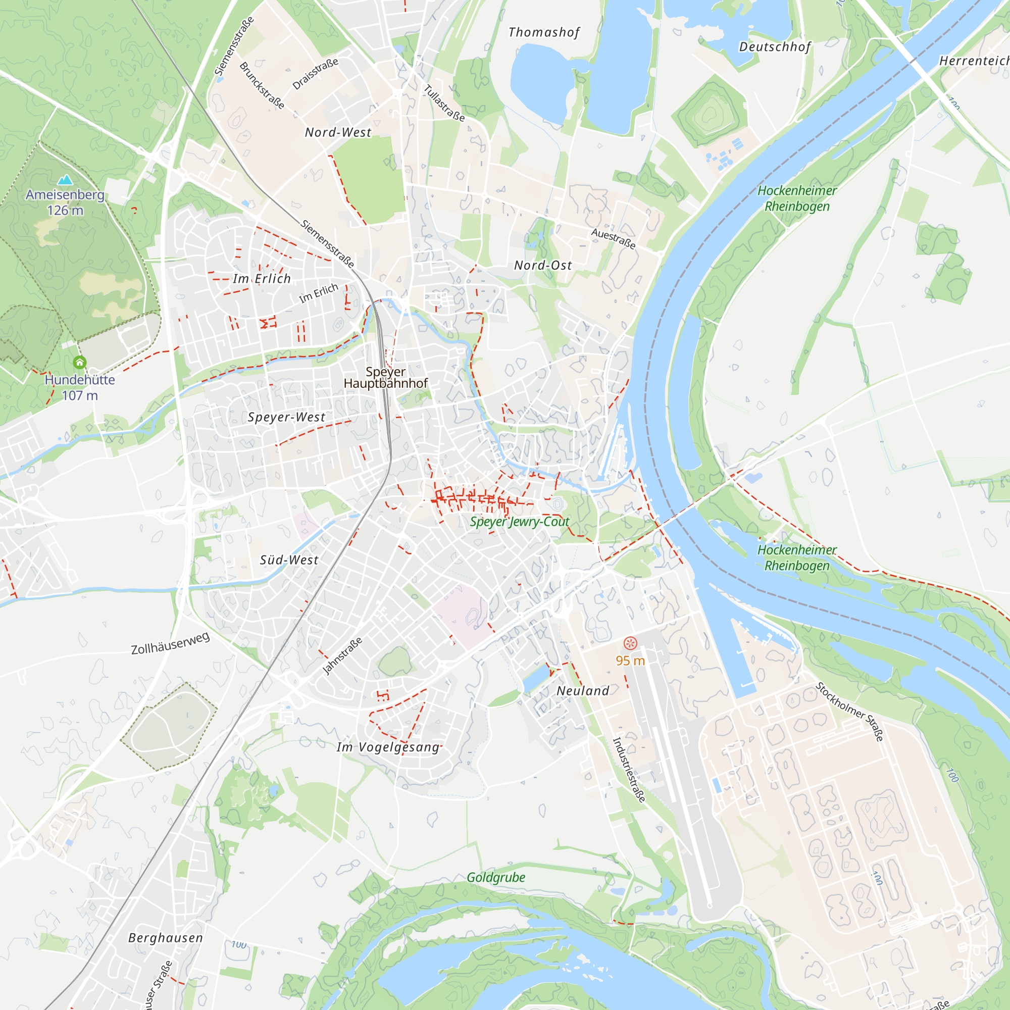 Tourist-Information Speyer map