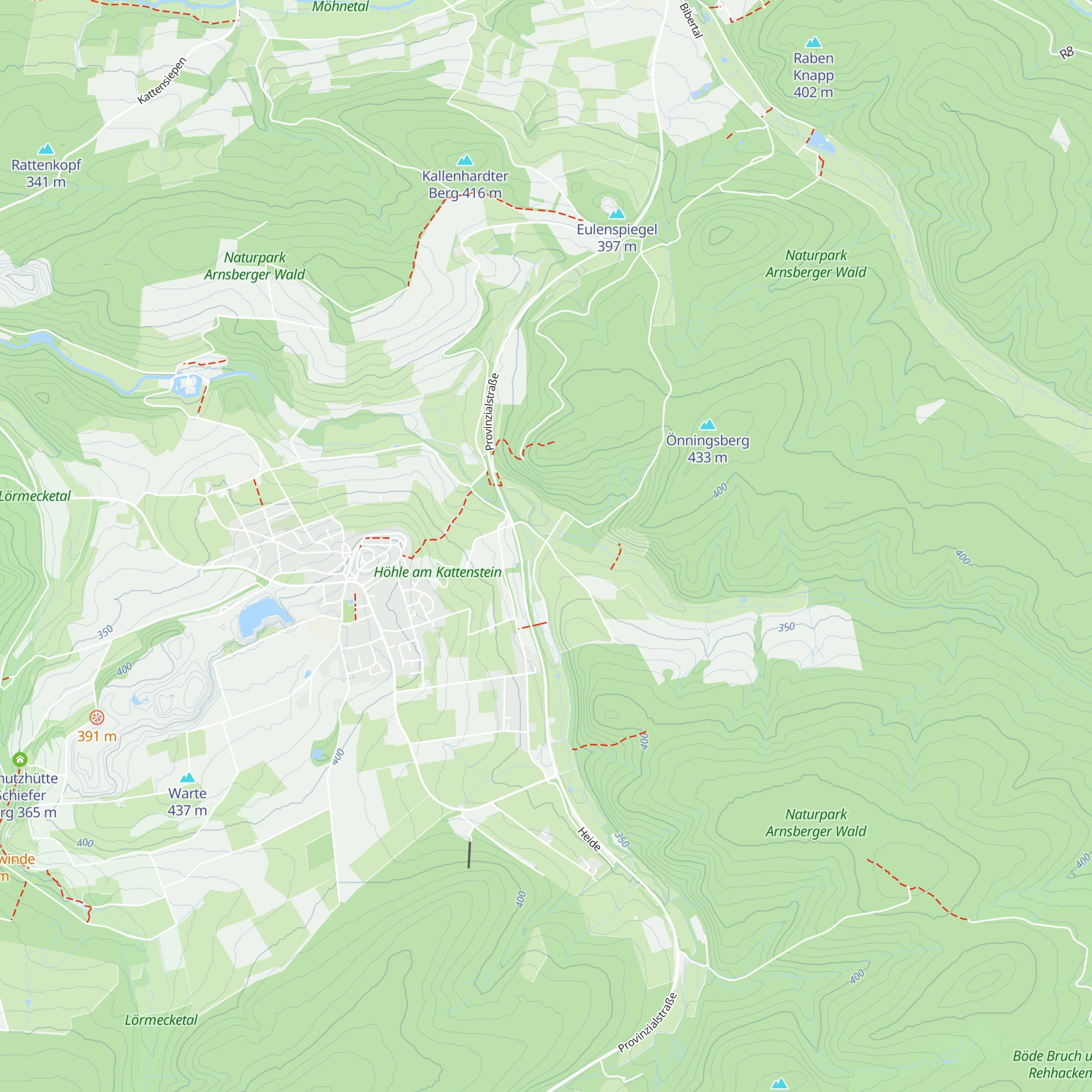 Schutzhütte Bulle Borne map