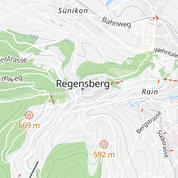 Map of Schloss Regensberg