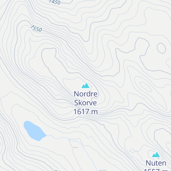 Map of Nordre Skorve