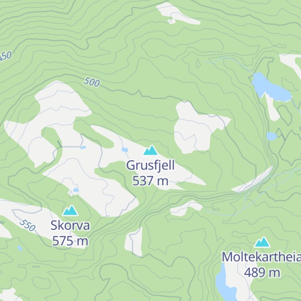 Map of Grusfjell