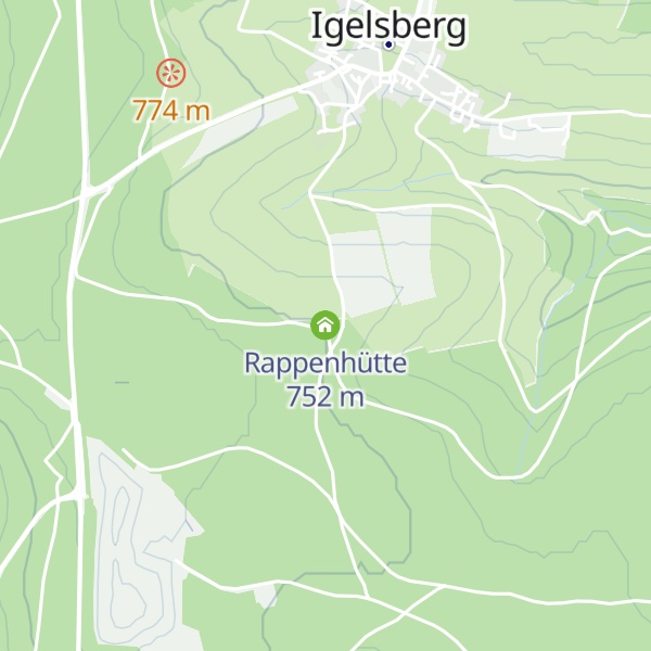 Map of Rappenhütte