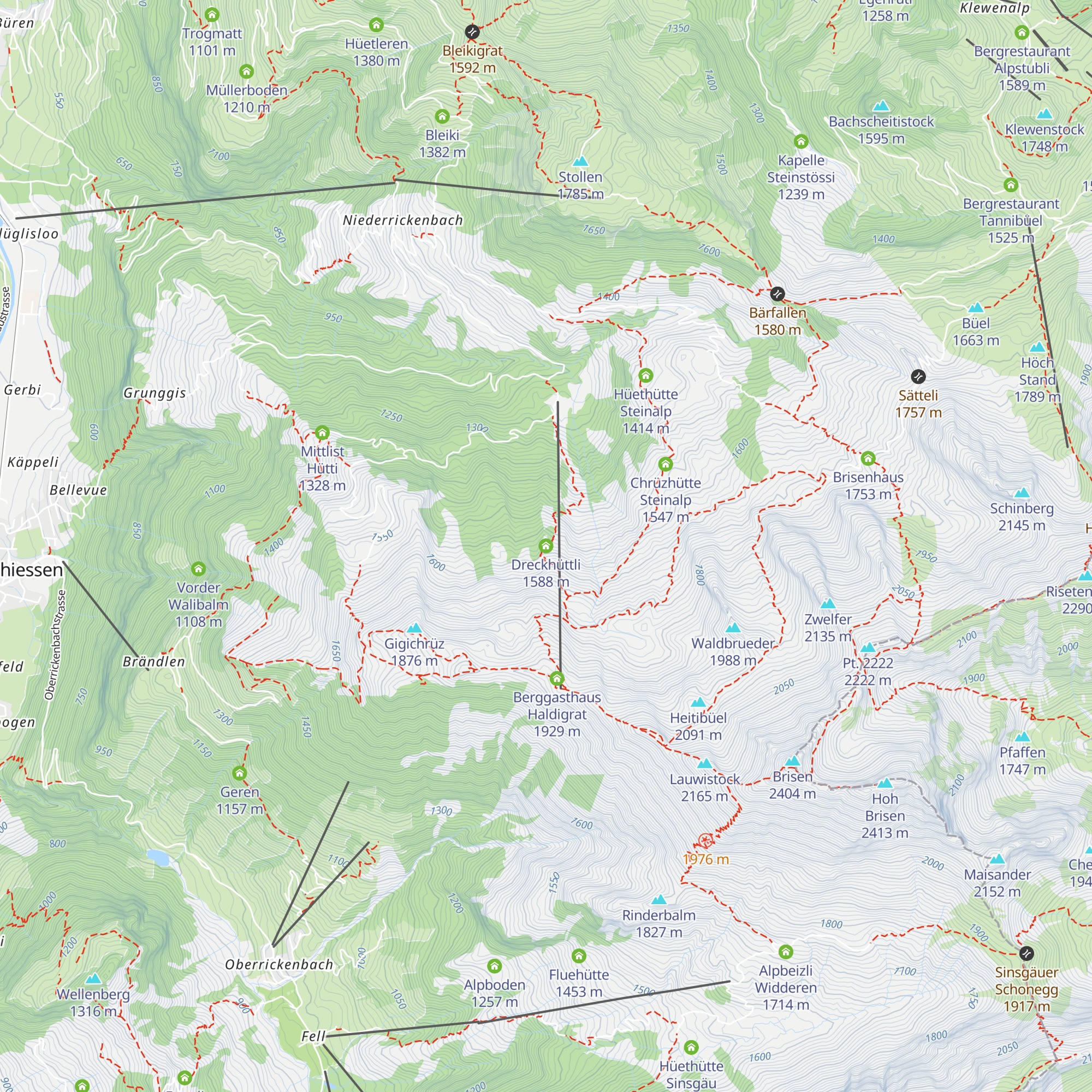 Dreckhüttli map
