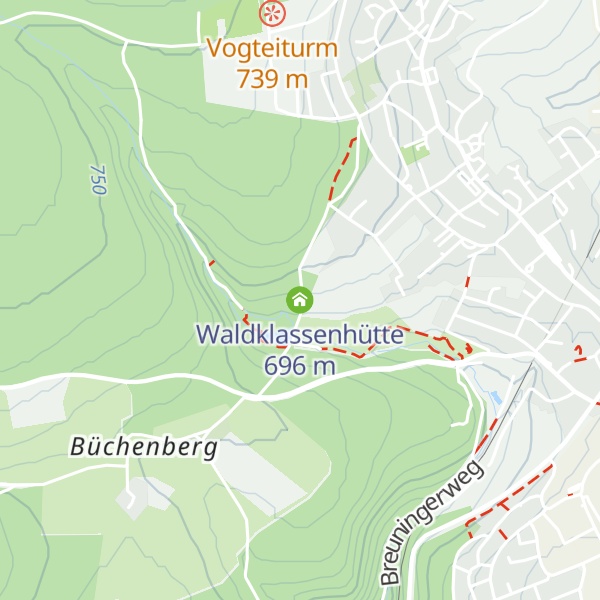 Map of Waldklassenhütte