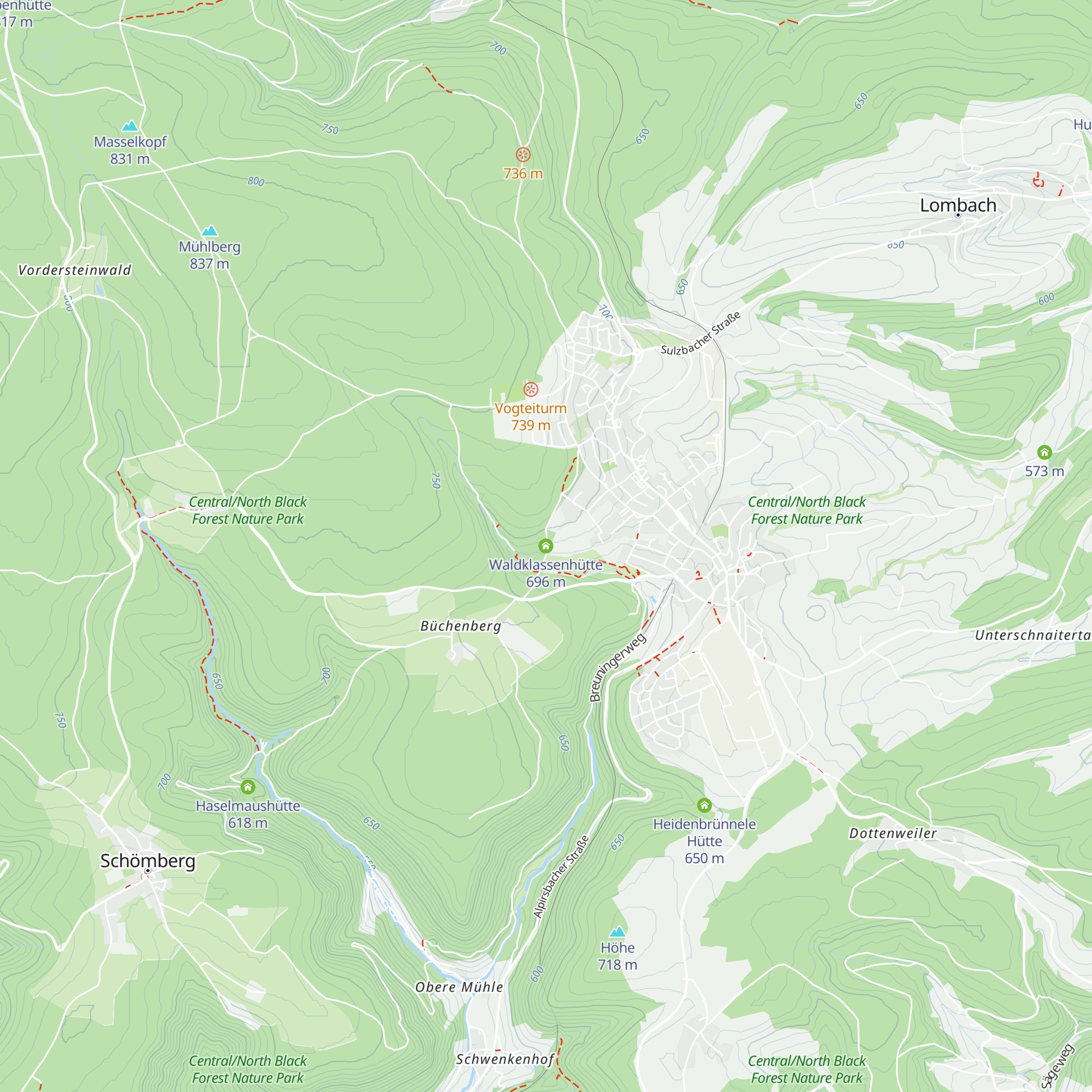 Waldklassenhütte map