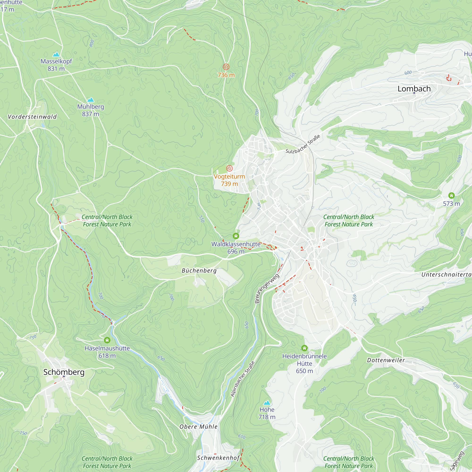 Waldklassenhütte map