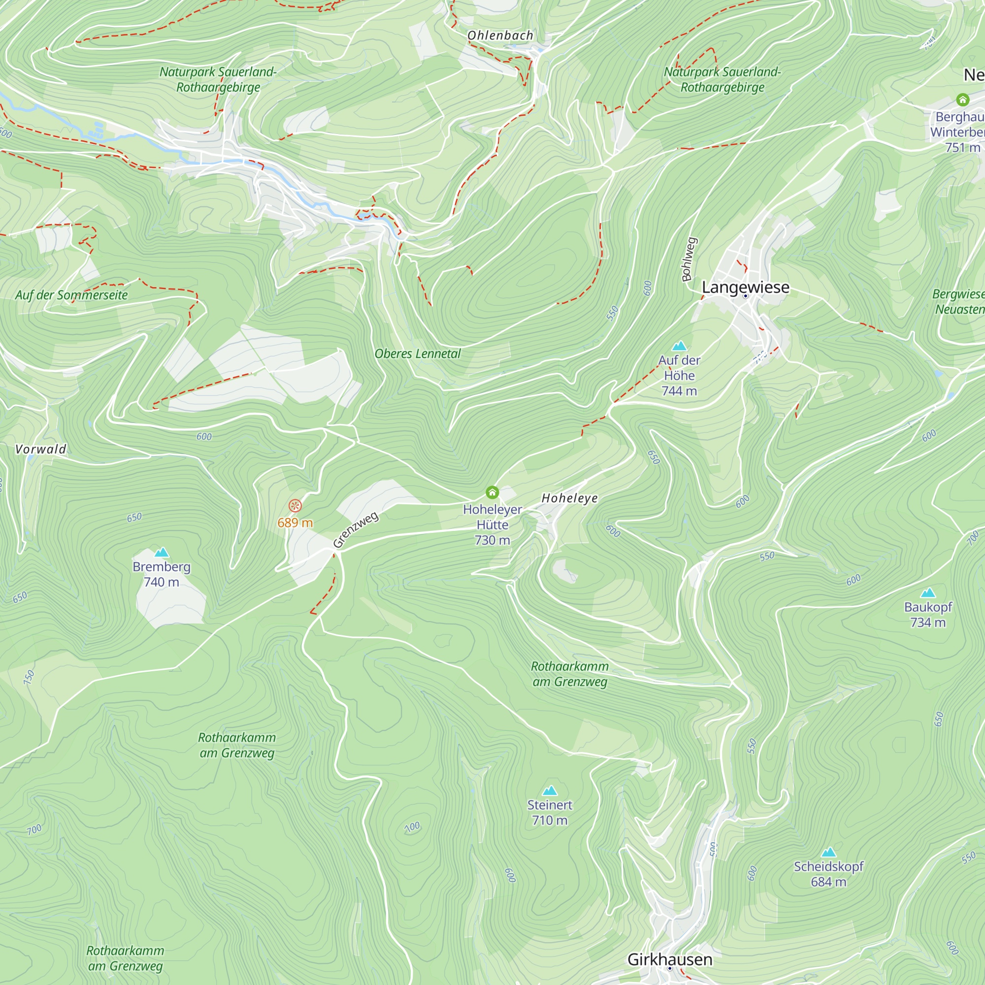 Hoheleyer Hütte map