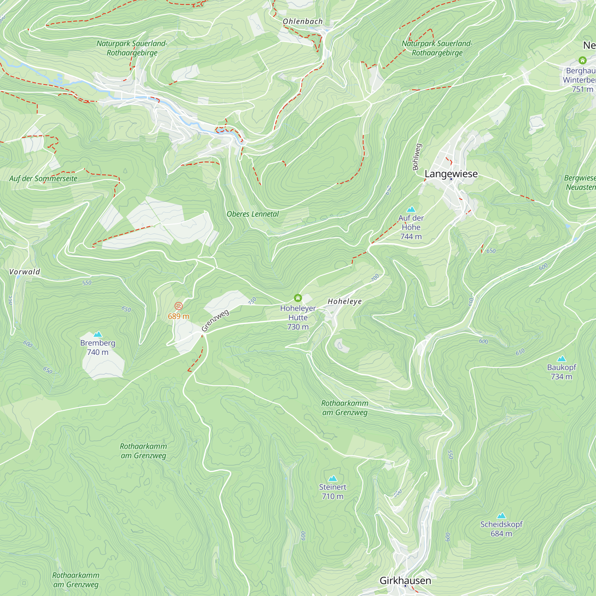 Hoheleyer Hütte map