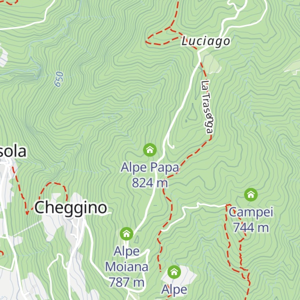 Map of Alpe Papa