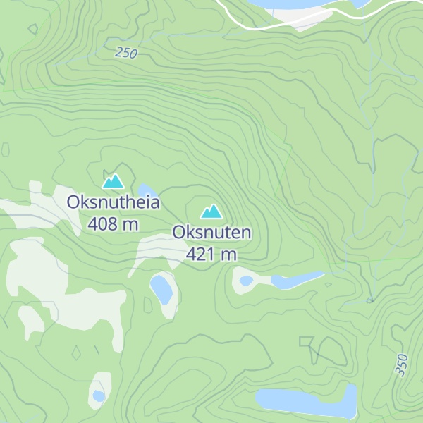 Map of Oksnuten