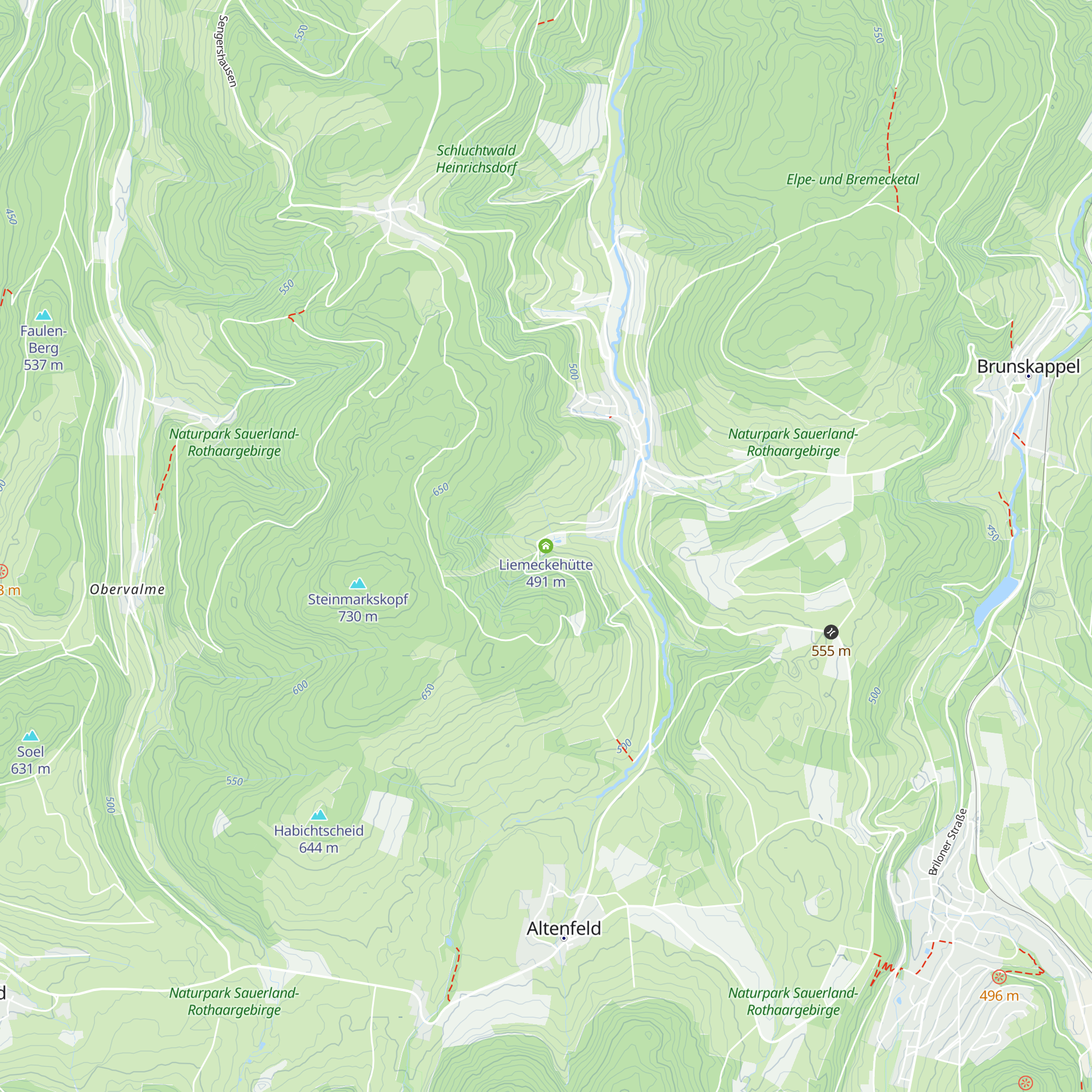Liemeckehütte map