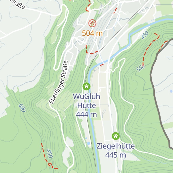 Map of WuGlüh Hütte