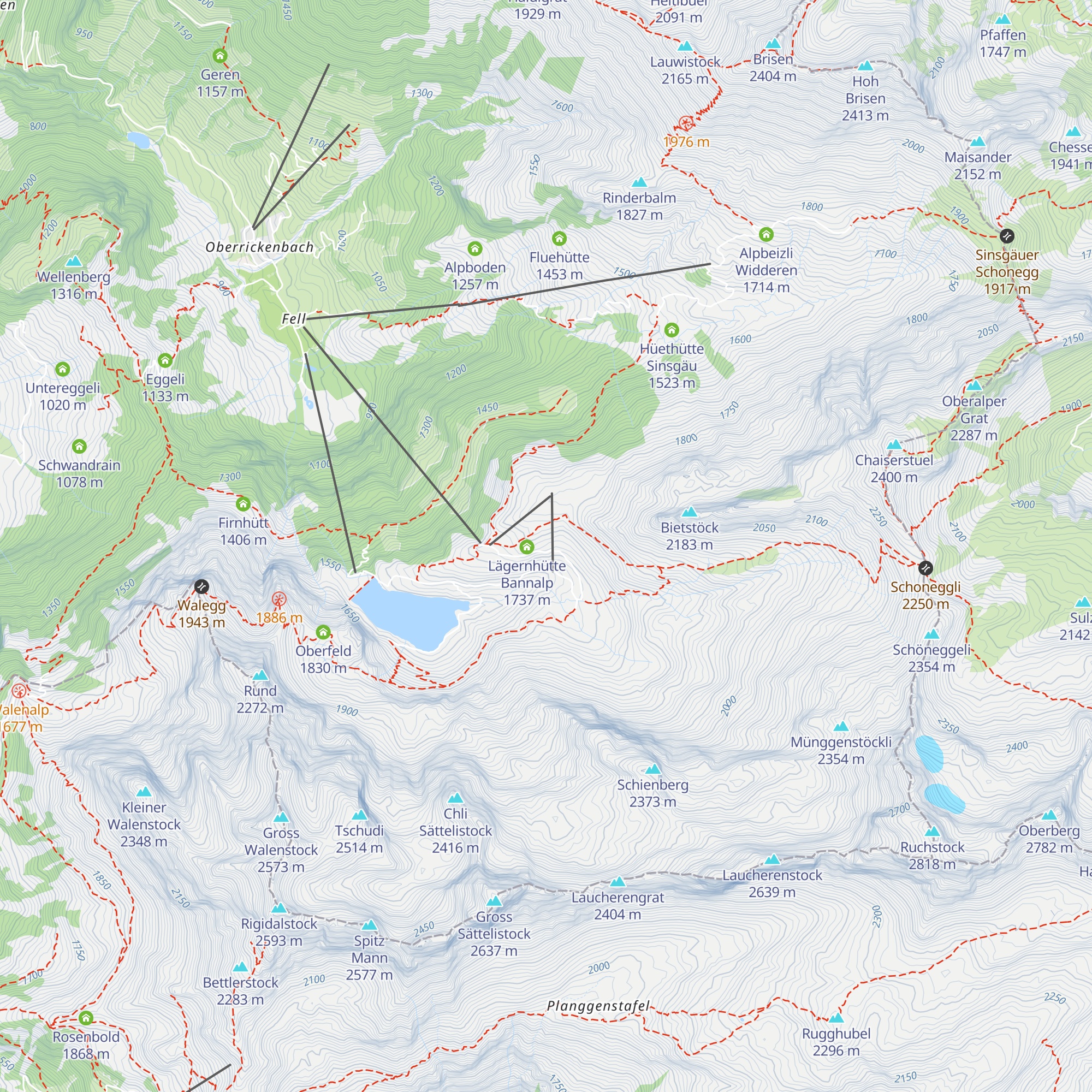 Berghaus Heimelig map