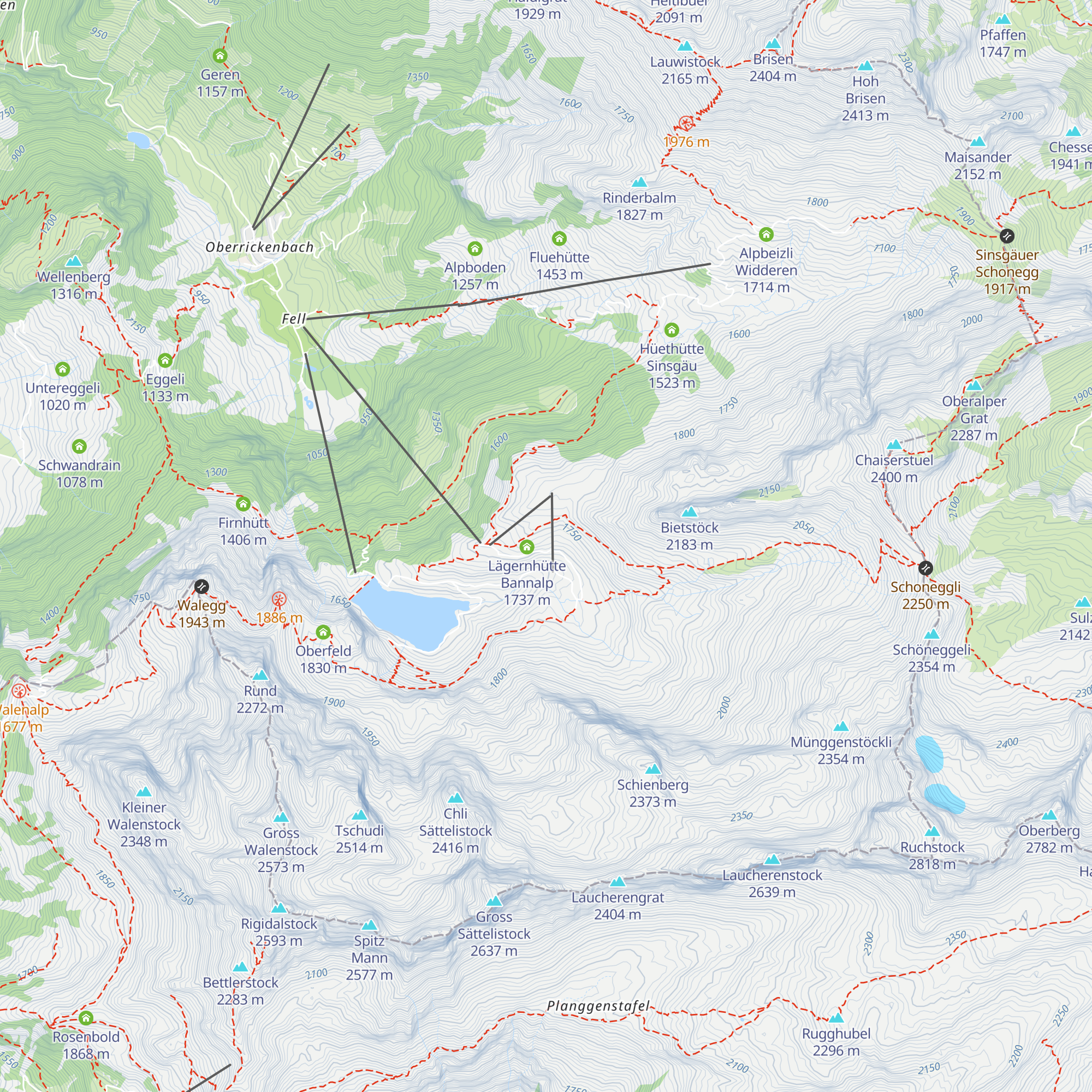 Berghaus Heimelig map