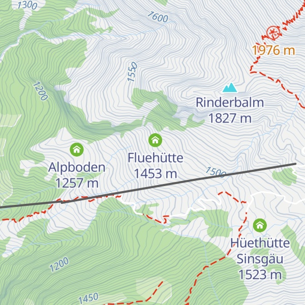 Map of Fluehütte Sinsgäu