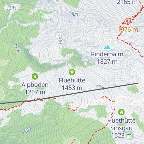 Map of Fluehütte