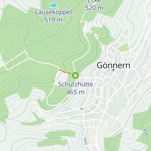 Map of Schutzhütte