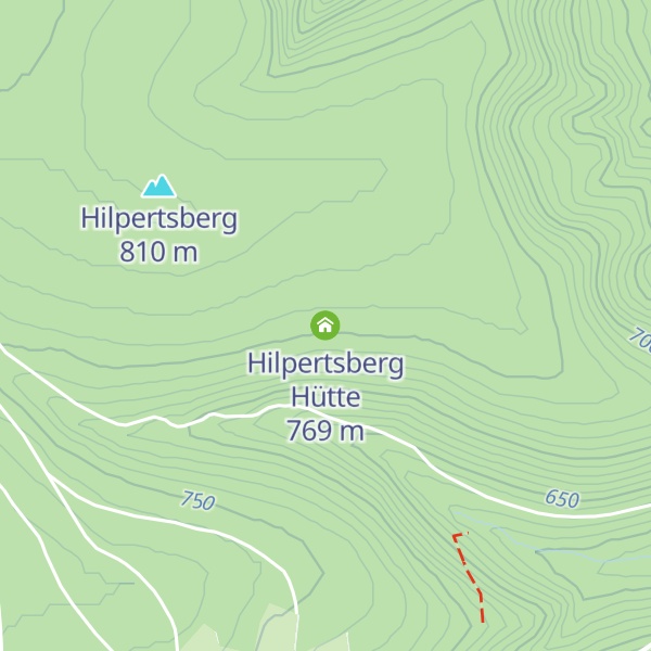 Map of Hilpertsberg Hütte