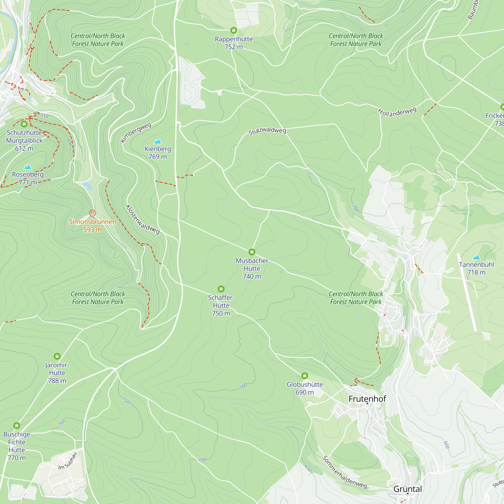 Musbacher Hütte map