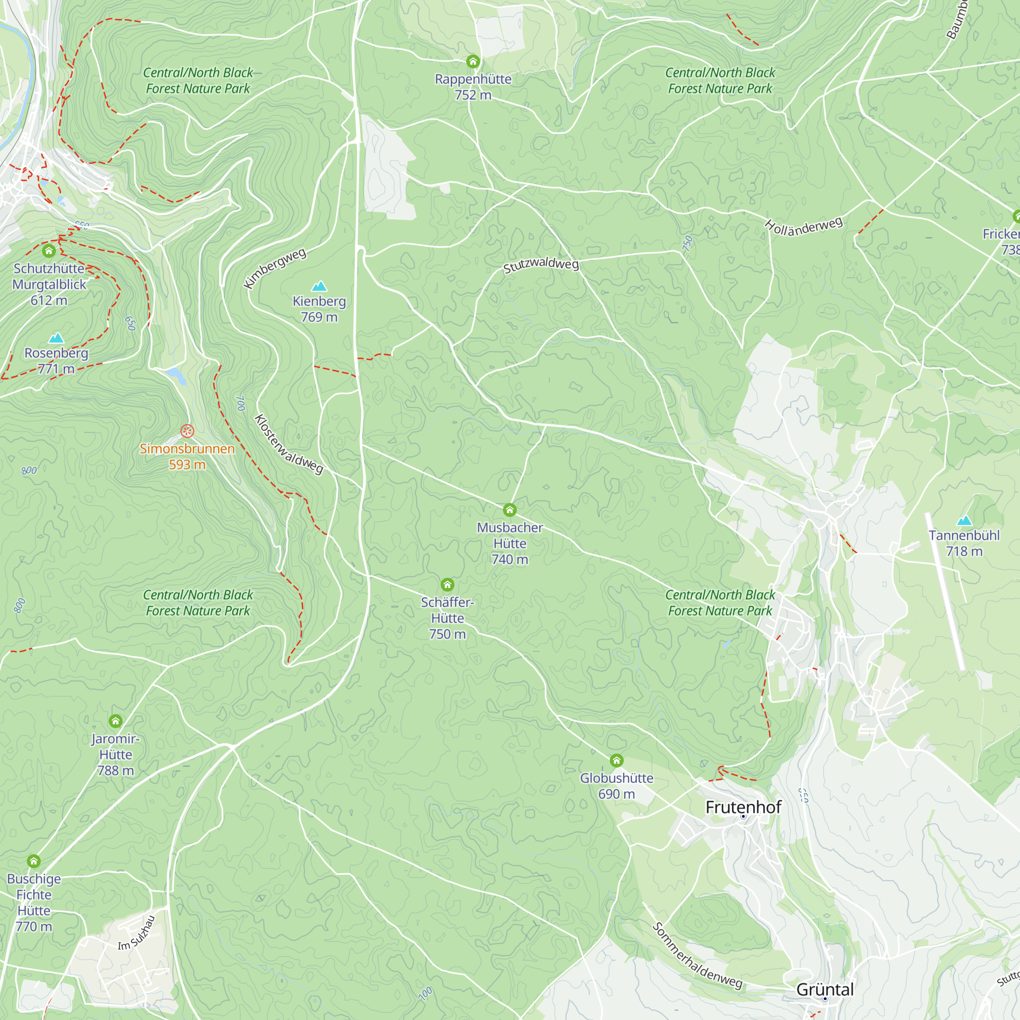 Musbacher Hütte map