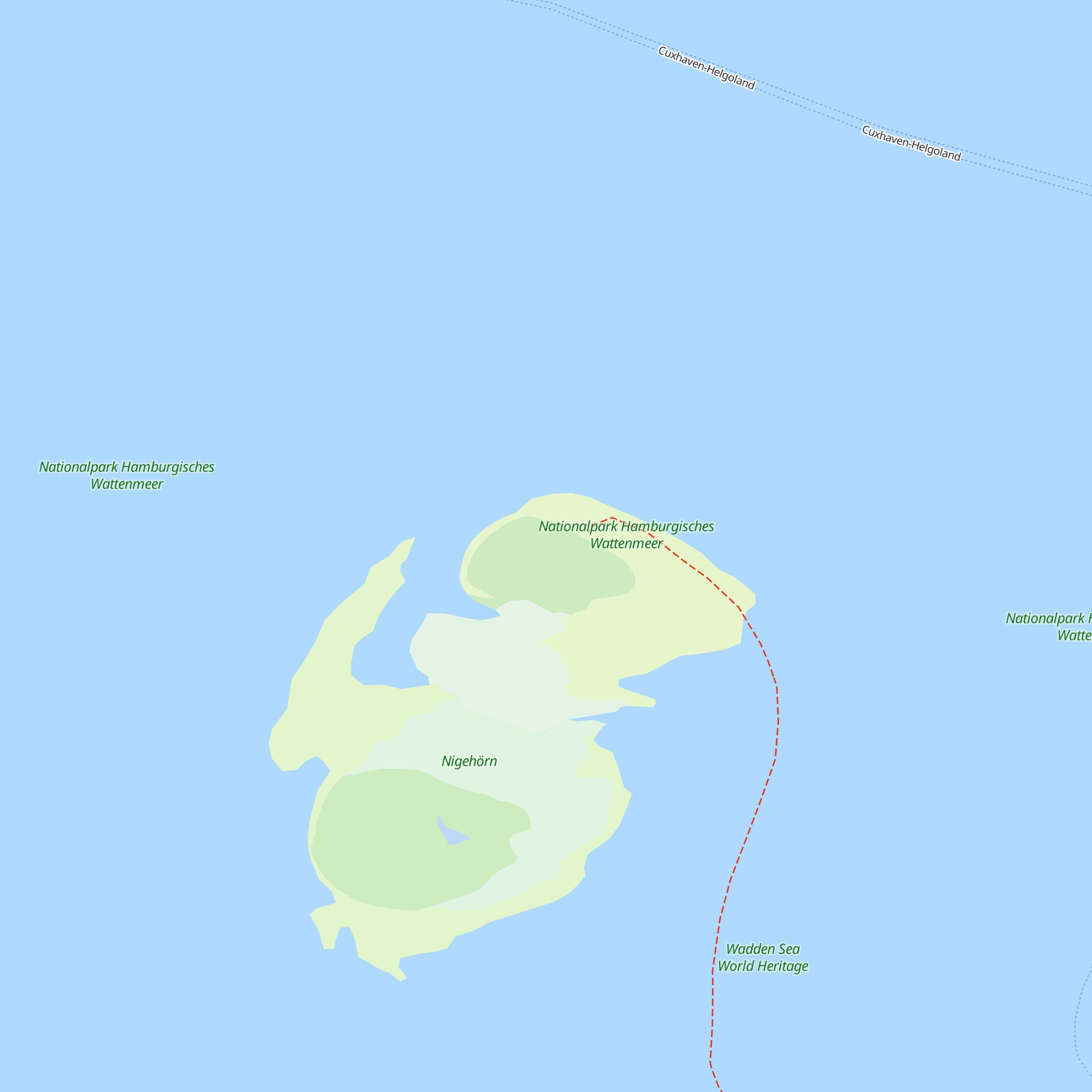Vogelwärterhütte Scharhörn map
