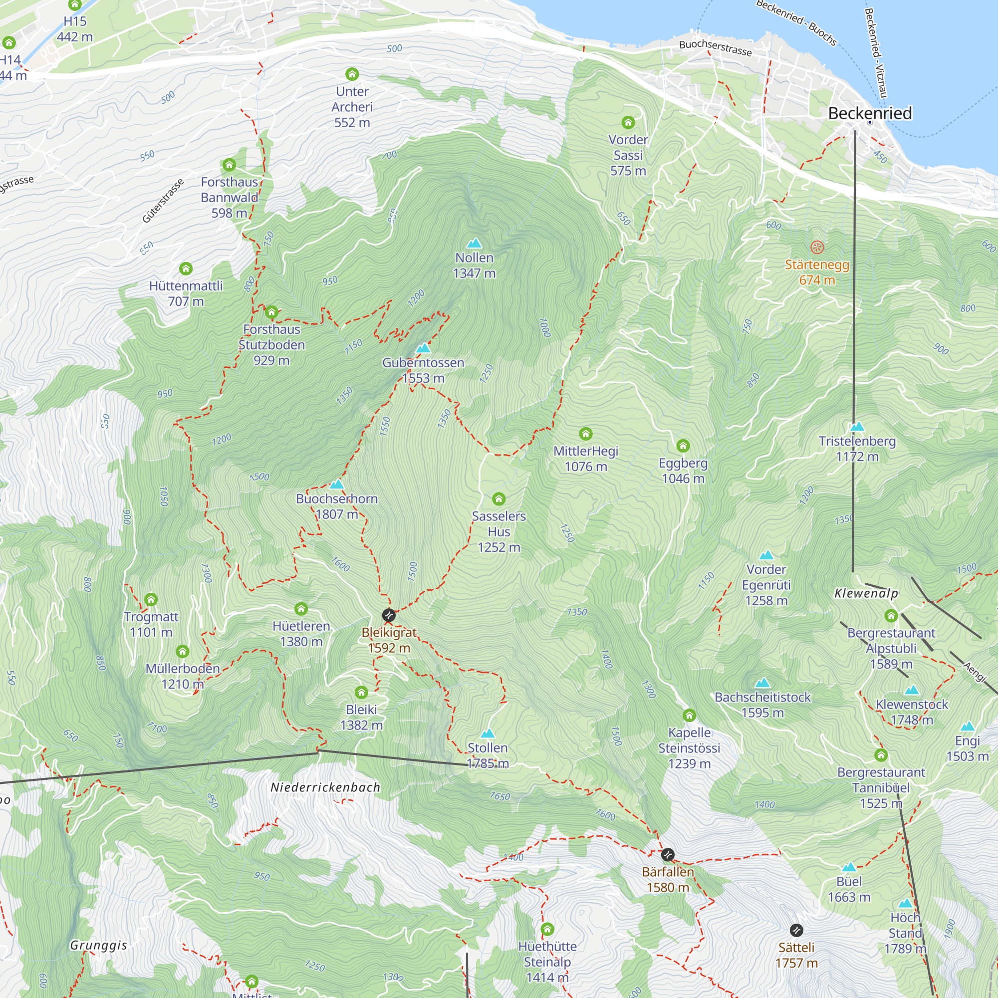 Sasselers Hus map