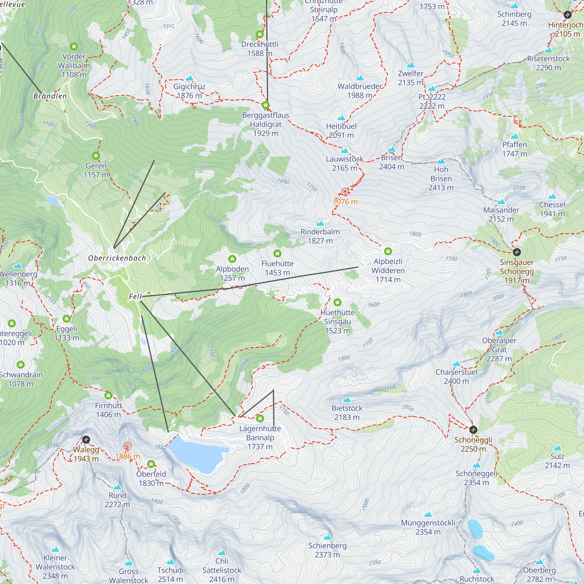 Schwandboden map