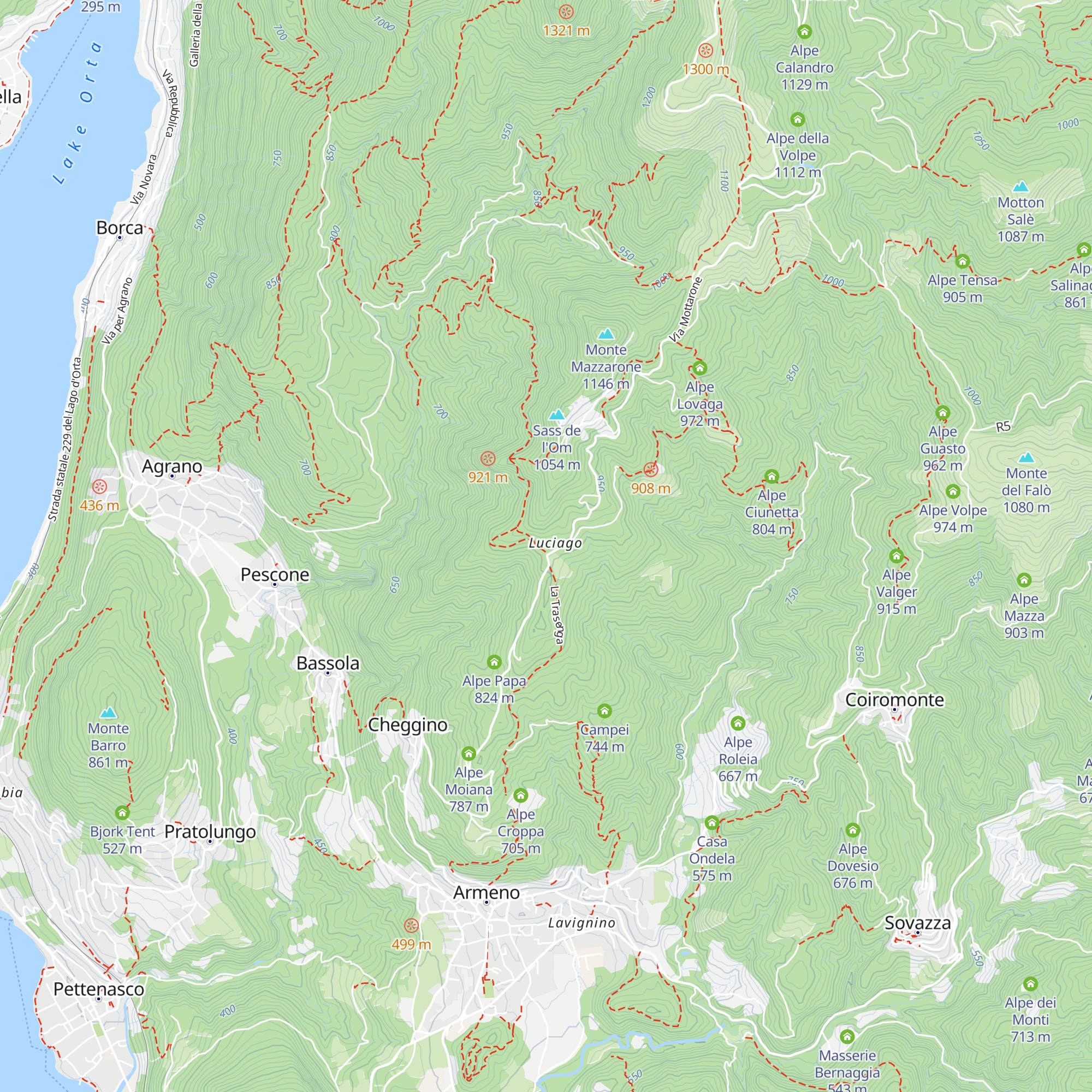 Albergo Madonna Di Luciago map