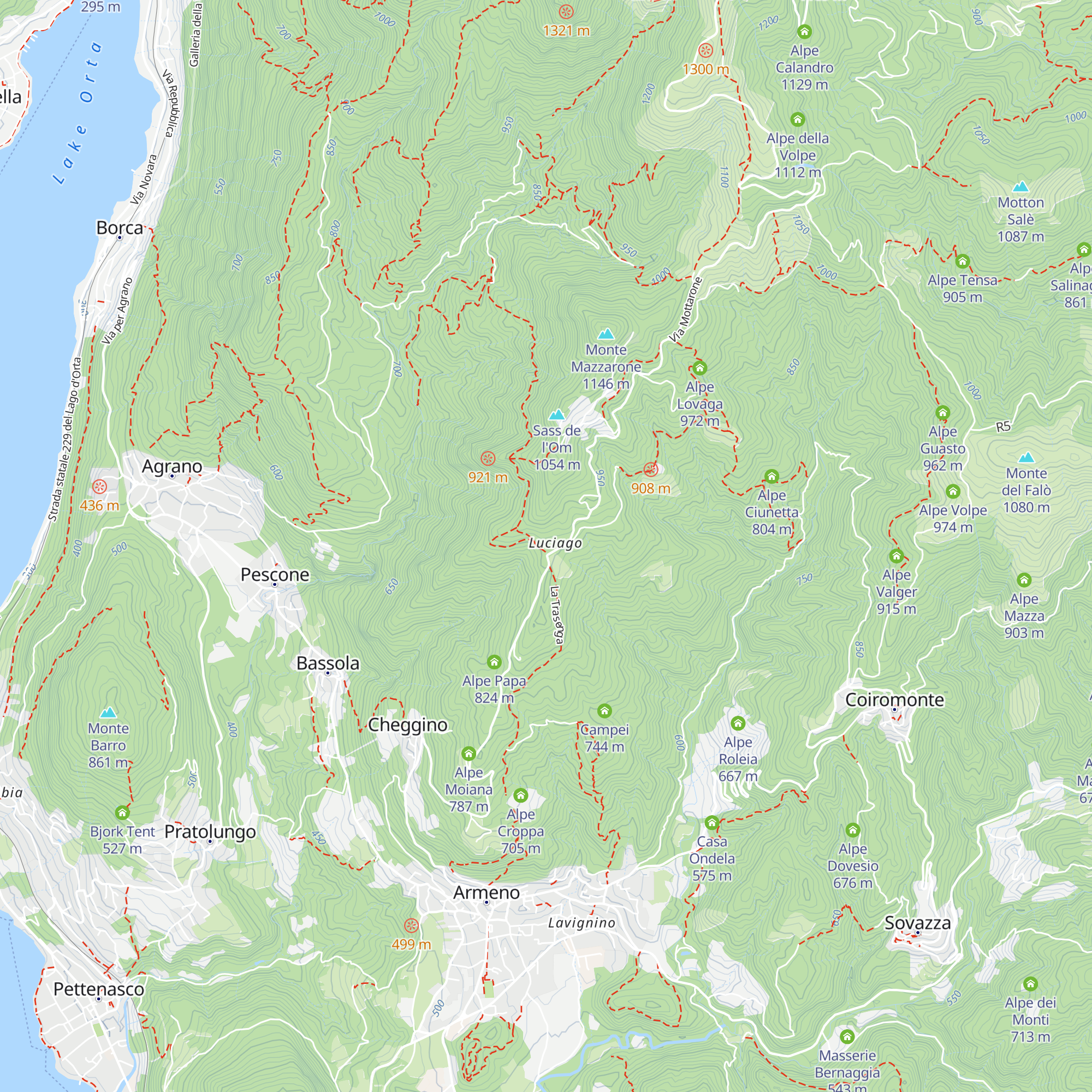 Albergo Madonna Di Luciago map