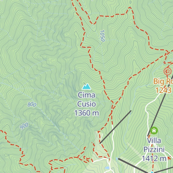 Map of Cima Cusio