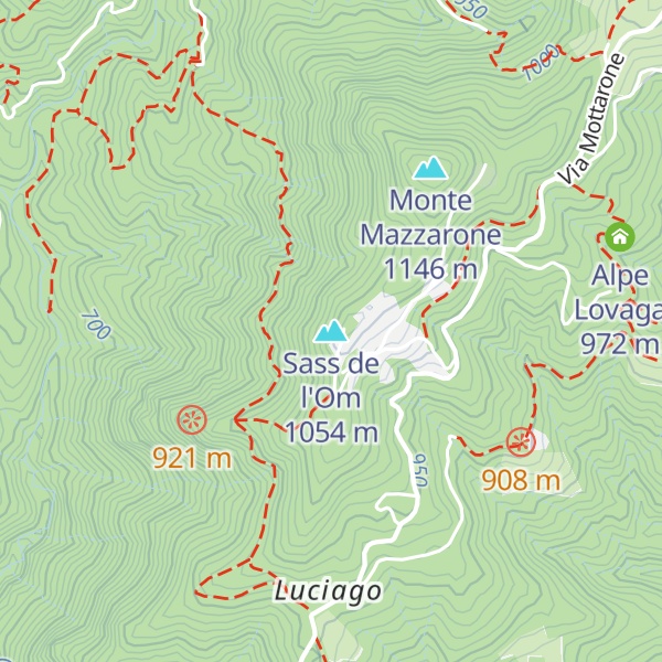 Map of Sass de l'Om