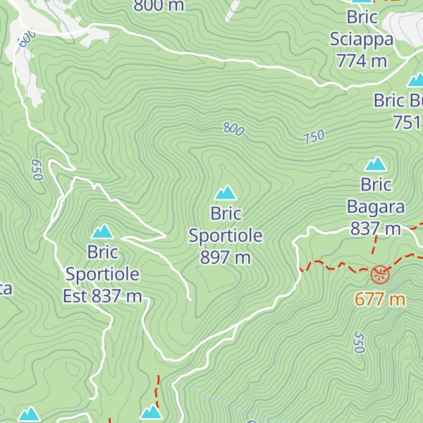 Map of Bric Gerin