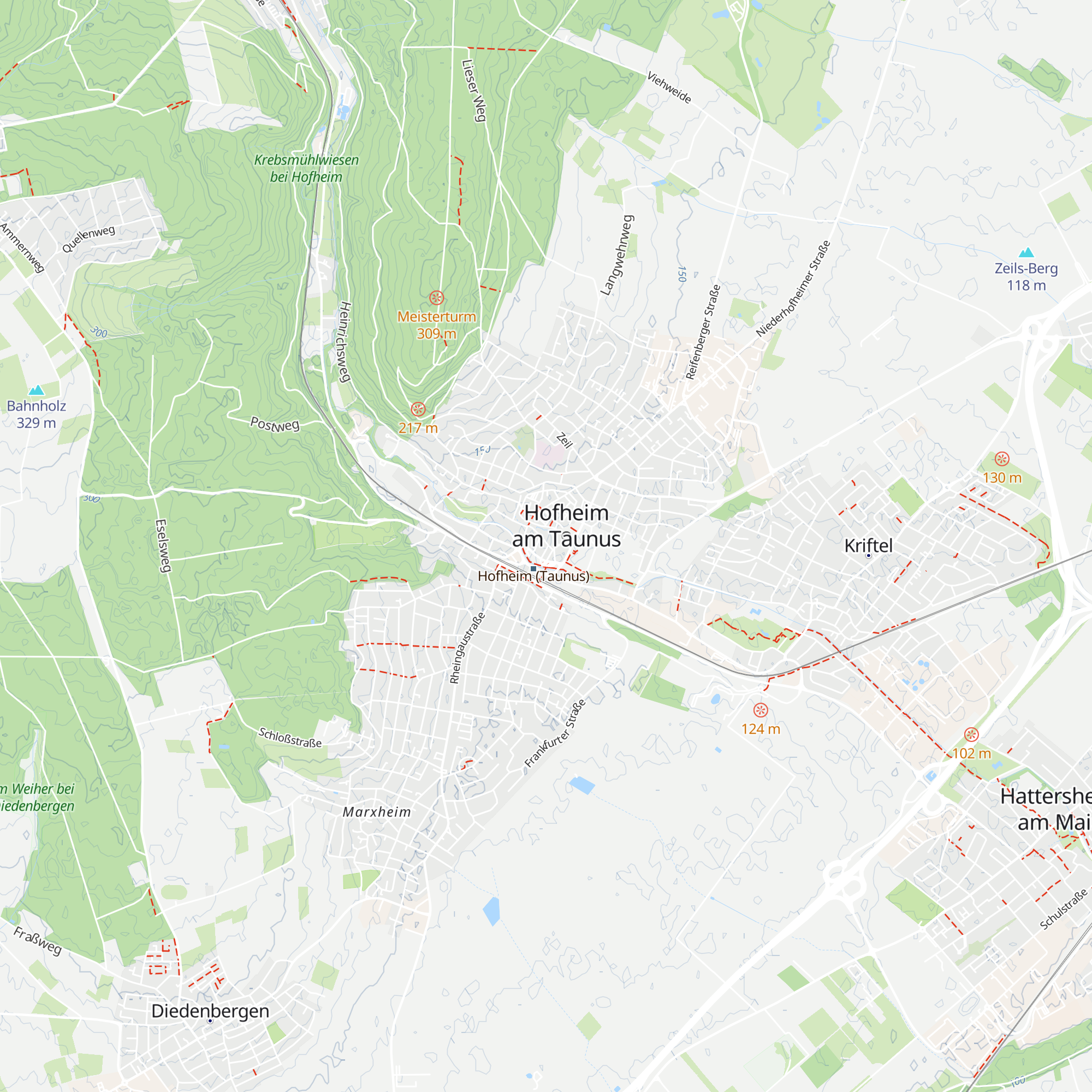 RMV-Mobilitätszentrale map
