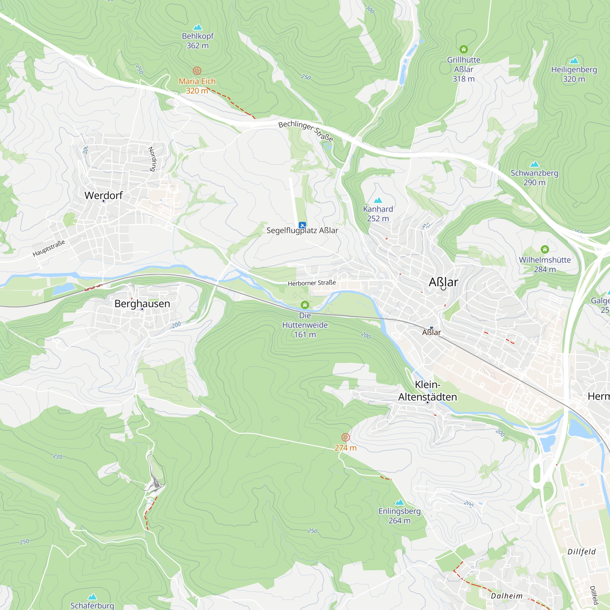 Die Hüttenweide map