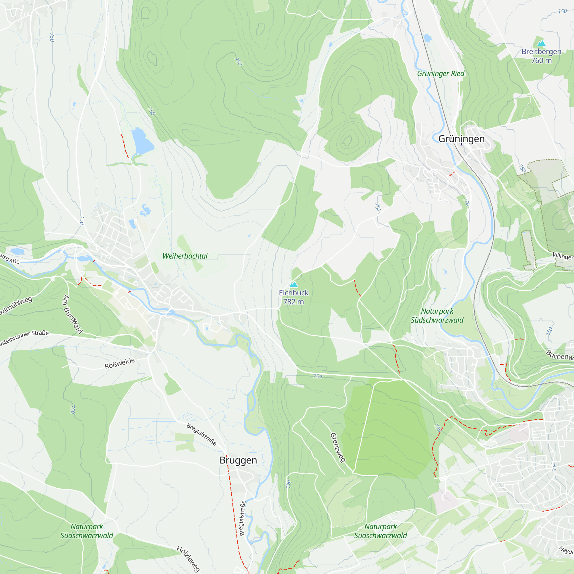 Eichbuckhütte map