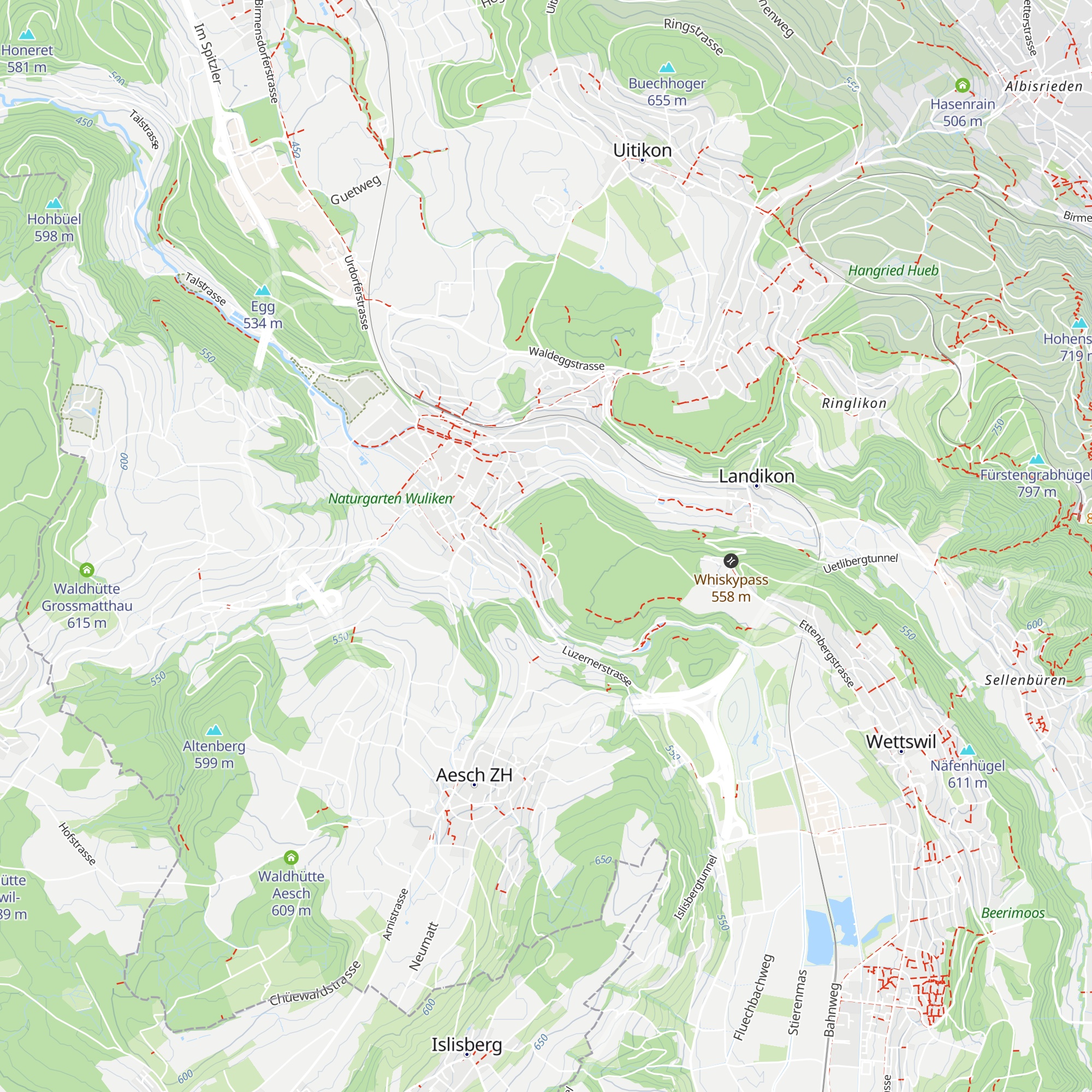 Waldhütte Ettenberg map